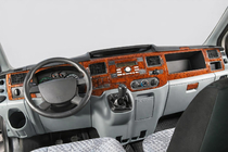 Ford Transit 2000–2014 гг. Накладки на панель приборов (2006↗) Алюминий фото 1