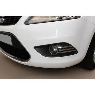 Хром накладки на противотуманные фары (6 шт., нерж. сталь) фото 1