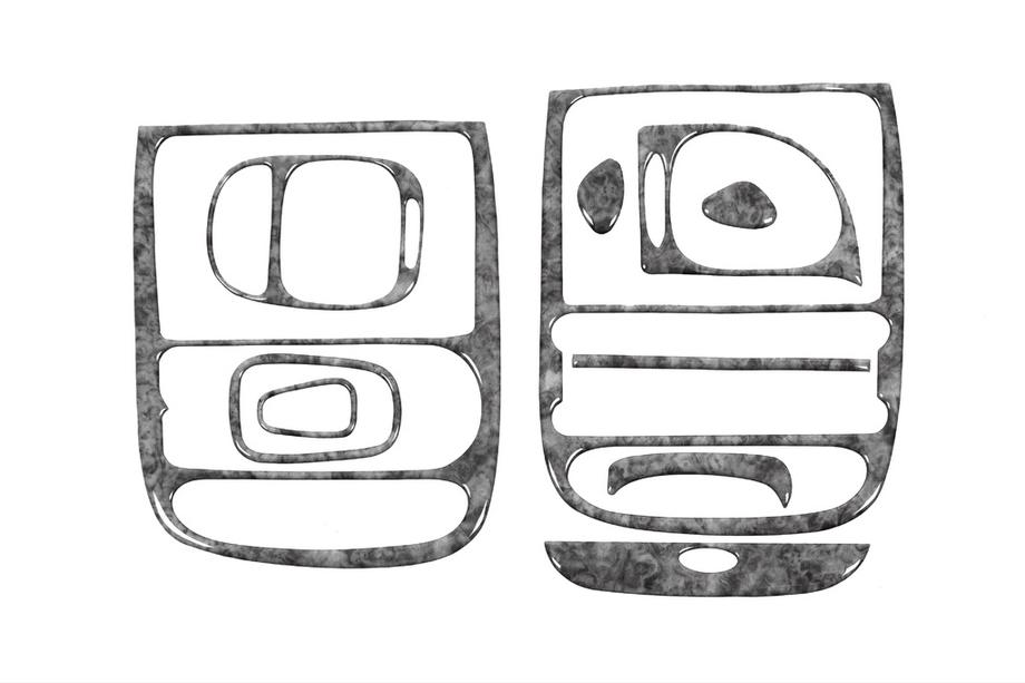 Hyundai H200, H1, Starex 1998-2007 гг. Накладки на Панель Приборов Алюминий Фото 2