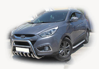 Hyundai IX-35 2010-2015 гг. Передняя дуга WT003 (нерж. сталь) фото 4