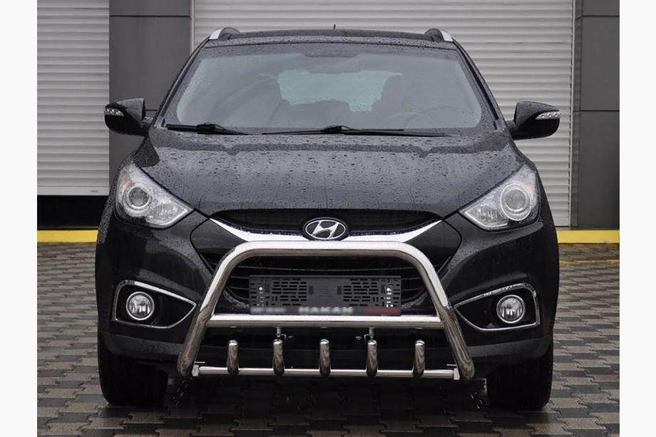 Hyundai IX-35 2010-2015 гг. Передняя дуга WT003 (нерж. сталь) Image
