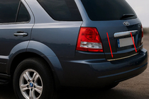 Kia Sorento I BL 2002-2009 гг. Накладка на багажник нержавейка фото 1