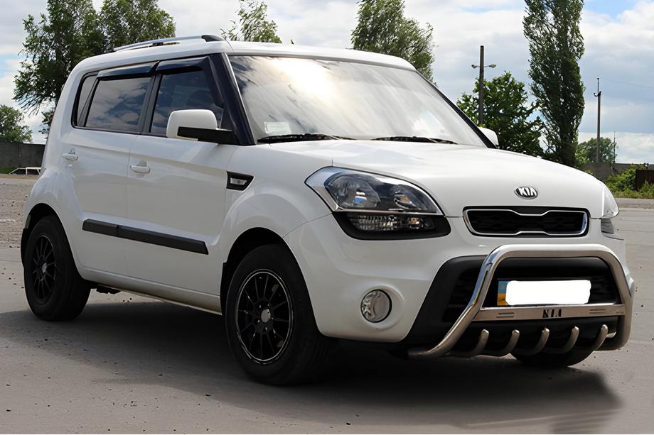 Kia Soul I 2008-2013 гг. Кенгурятник (нерж) 60 мм, без надписи Фото 3