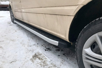 Mercedes Viano 2004-2014 гг. Боковые пороги Alliance (2 шт., алюминий) фото 7