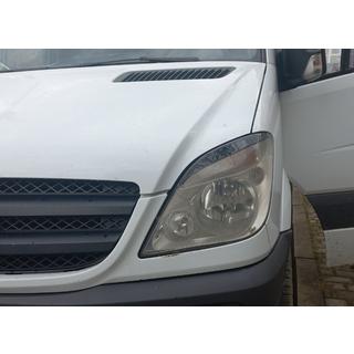 Реснички на Фары Прямые (черные, ABS, 2006-2013) фото 3