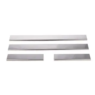 Накладки на пороги Carmos (4 шт, нержавейка) Toyota Corolla 2007-2013 гг. фото 2
