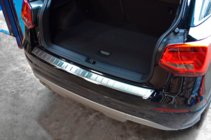 Audi Q2 2016- гг. Накладка на задний бампер OmsaLine (нержавейка) фото 1