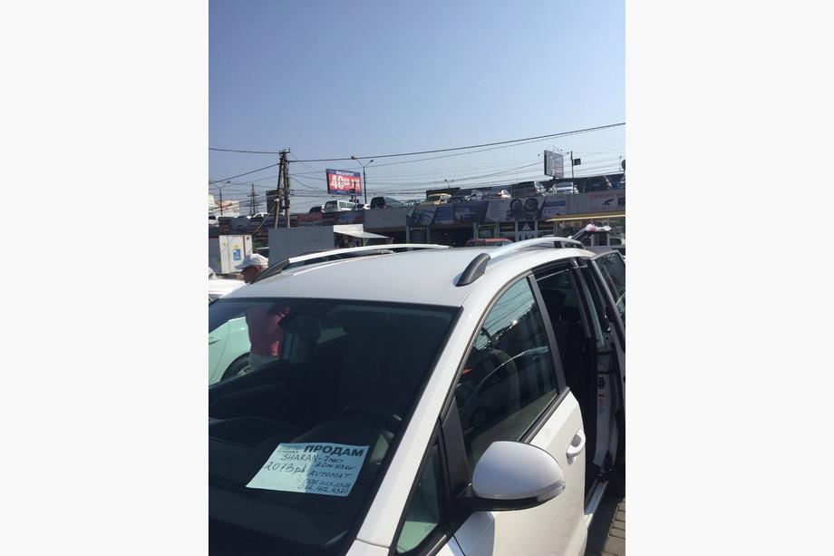 Volkswagen Sharan 2010-2023 гг. Хромированные Рейлинги (Турецкий Дизайн) Металлическая ножка Фото 4