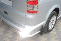 Volkswagen T6 2015-2024 гг. Задние уголки AK003 (2 шт., нержавейка) фото 6