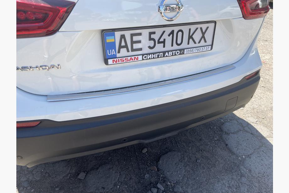 Nissan Qashqai 2014-2021 гг. Накладка на задний бампер OmsaLine (2017-2021, нержавейка) Фото 2