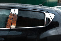 Nissan Juke 2010-2019 гг. Накладки на дверные стойки из нержавеющей стали (8 шт) фото 3