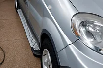 Nissan Primastar 2002-2014 гг. Боковые пороги X5-тип (2 шт, алюминий) фото 1