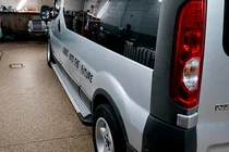 Nissan Primastar 2002-2014 гг. Боковые пороги X5-тип (2 шт, алюминий) фото 4