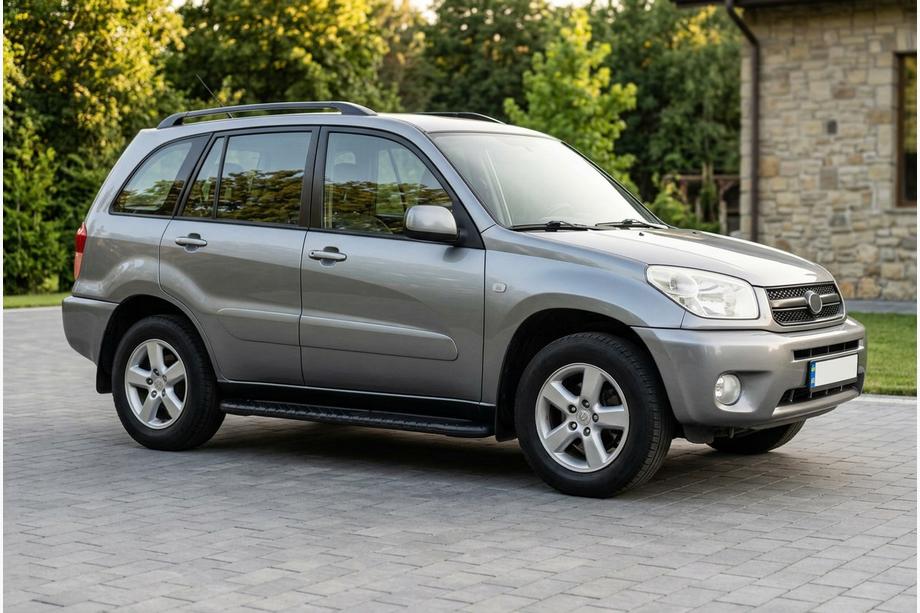 Toyota Rav 4 2001-2005 гг. Боковые пороги Bosphorus Black (2 шт., алюминий) Image