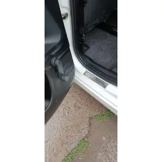 Накладки на пороги Carmos V1 Aegea (4 шт, нержавейка) Fiat Tipo 2016- гг. фото 4