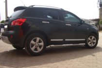 Nissan Qashqai 2007-2010 гг. Боковые трубы (2 шт., нержавейка) фото 2