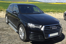 Audi Q7 2015–2026 гг. Боковые Подножки Maya V4 (2 шт., Алюминий) фото 9