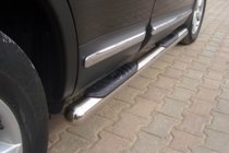 Nissan Qashqai 2010-2014 гг. Боковые трубы (2 шт., нержавейка) фото 5