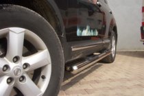 Nissan Qashqai 2010-2014 гг. Боковые трубы (2 шт., нержавейка) фото 4