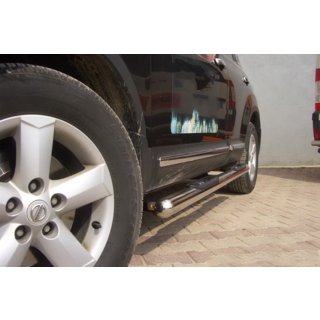 Боковые трубы (2 шт., нержавейка) Nissan Qashqai 2010-2014 гг. фото 4