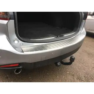 Накладка на задний бампер Carmos (SW, нержавейка) Mazda 6 2012-2024 гг. фото 3