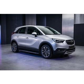Боковые пороги Bosphorus Black (2 шт., алюминий) Opel Crossland X 2017-2024 гг. фото 1
