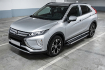 Mitsubishi Eclipse Cross 2017- гг. Боковые пороги RedLine V1 (2 шт., алюминий) фото 1