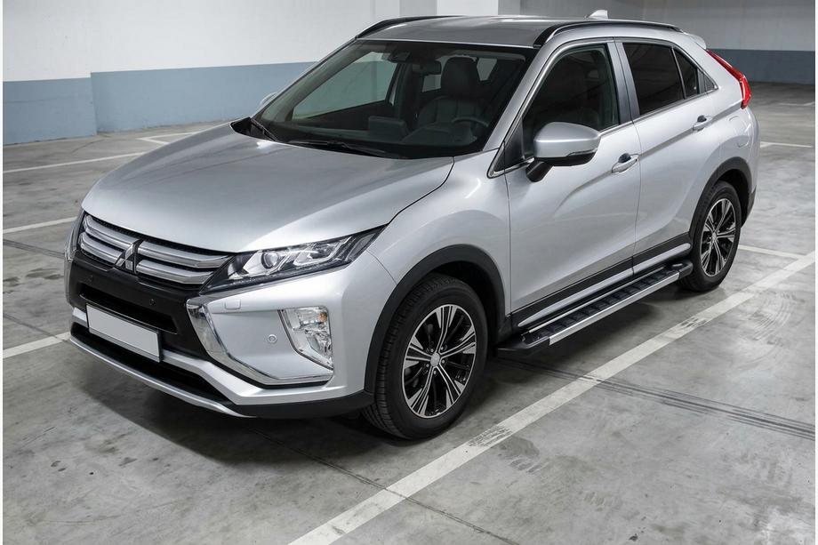 Mitsubishi Eclipse Cross 2017- гг. Боковые пороги RedLine V1 (2 шт., алюминий) Image