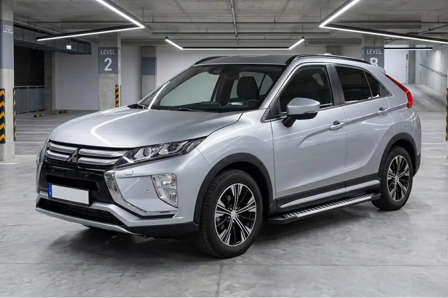 Mitsubishi Eclipse Cross 2017- гг. Боковые Подножки Line (2 шт., Алюминий) Image