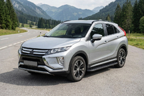Mitsubishi Eclipse Cross 2017- гг. Боковые пороги Bosphorus Black (2 шт., алюминий) фото 1