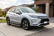 Mitsubishi Eclipse Cross 2017- гг. Боковые Подножки BlackLine (2 шт, Алюминий) фото 1