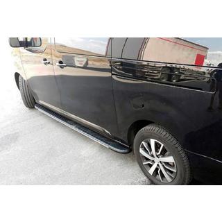 Боковые пороги Bosphorus Grey (2 шт., алюминий) Citroen SpaceTourer 2016- гг. фото 1