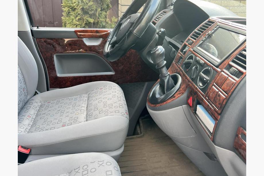 Volkswagen T5 Transporter 2003-2010 гг. Накладки на дверные карты (Турция) Карбон Фото 7