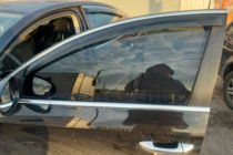 Volkswagen Passat B7 2012-2015 гг. Ветровики с хромированным молдингом SD (4 шт, EU, HIC) фото 7