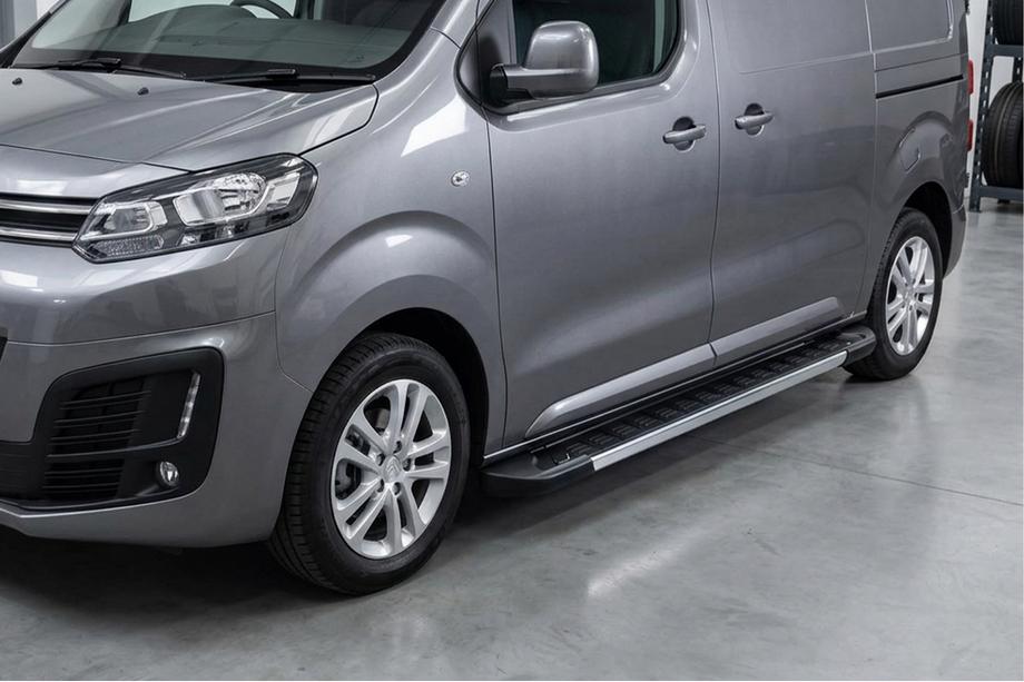 Peugeot Expert 2017- гг. Боковые пороги RedLine V1 (2 шт., алюминий) Фото 1
