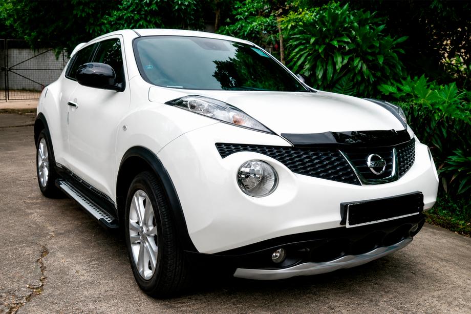 Nissan Juke 2010-2019 гг. Боковые Подножки Allmond Grey (2 шт., Алюминий) Image