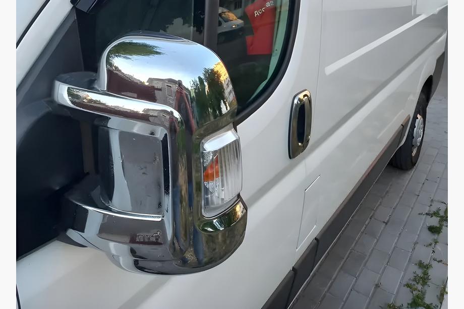 Peugeot Boxer 2006-2025 гг. Накладки на Зеркала (2 шт, пластик) Image