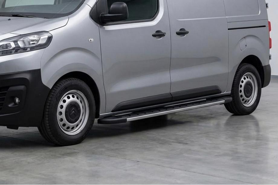 Toyota Proace 2016- гг. Боковые Подножки Duru (2 шт., Алюминий) Image