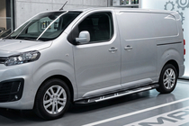 Toyota Proace 2016- гг. Боковые Подножки Sunrise (2 шт., Алюминий) фото 1