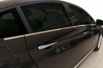 Citroen C-5 2008-2017 гг. Нижние молдинги окон нержавейка (6 шт) Carmos - Турецкая Нержавеющая Сталь фото 1