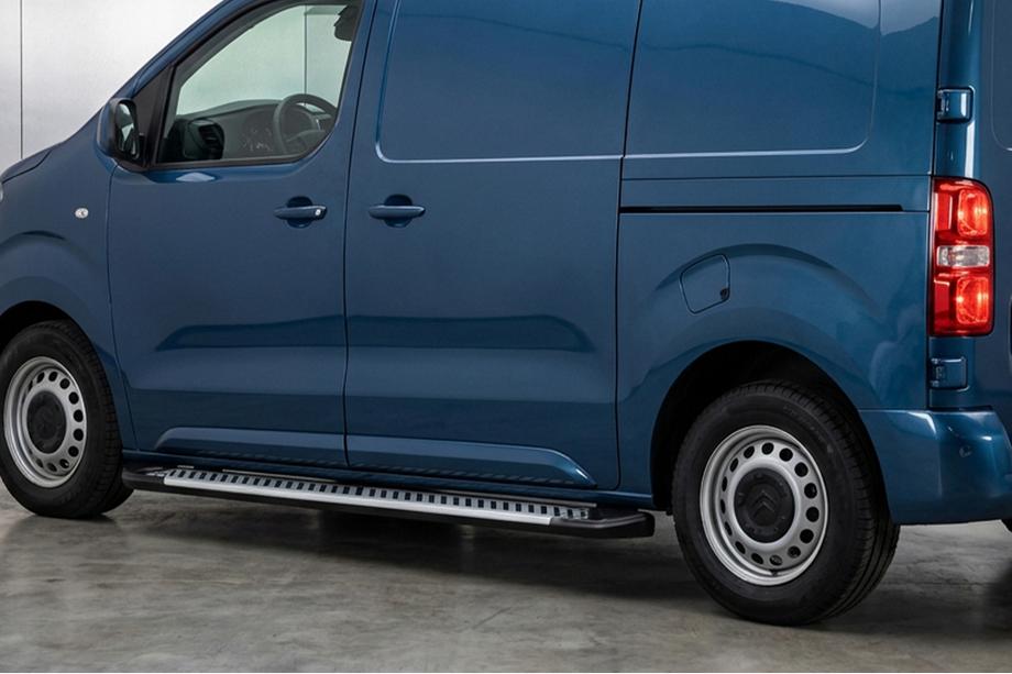 Toyota Proace 2016- гг. Боковые Подножки Line (2 шт., Алюминий) Image