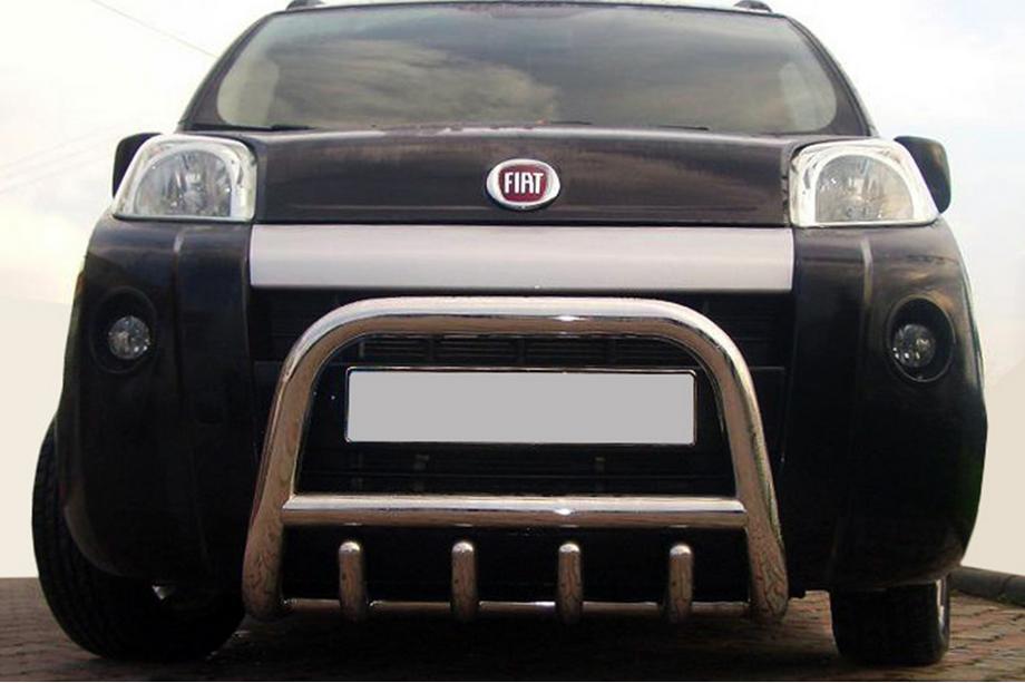 Peugeot Bipper 2008-2017 гг. Кенгурятник QT006 (нержавейка) Image