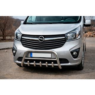 Кенгурятник WT003-4 (нержавейка) Renault Trafic 2015- гг. фото 2