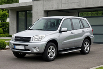 Toyota Rav 4 2001-2005 гг. Боковые Подножки Fullmond (2 шт., Алюминий) фото 1