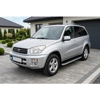 Боковые Подножки Tayga (2 шт., Алюминий) Toyota Rav 4 2001-2005 гг. фото 1
