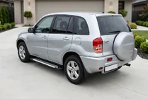 Toyota Rav 4 2001-2005 гг. Боковые Подножки Line (2 шт., Алюминий) фото 1