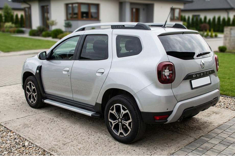 Dacia Duster 2018-2024 гг. Боковые Подножки Maya V2 (2 шт., Алюминий) Image