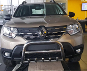 Dacia Duster 2018-2024 гг. Защита переднего бампера без надписи WT003 (нержавейка) фото 13