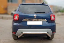 Renault Duster 2018-2024 гг. Задняя защита AK007 (нержавейка) фото 2
