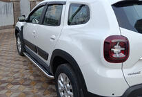 Dacia Duster 2018-2024 гг. Боковые Подножки Premium (2 шт., Нержавейка) фото 10